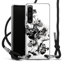 Carry Case Transparent Fabric black/silver