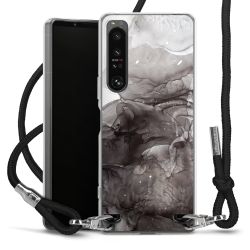 Carry Case Transparent Fabric black/silver