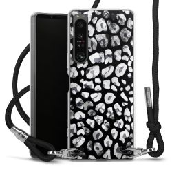 Carry Case Transparent Fabric black/silver