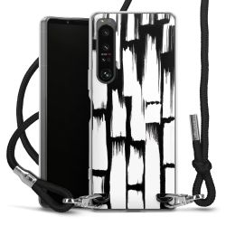 Carry Case Transparent Fabric black/silver