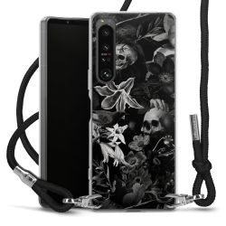 Carry Case Transparent Fabric black/silver