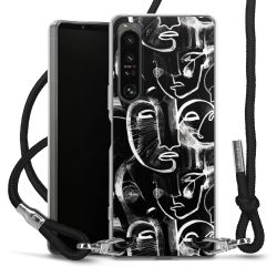 Carry Case Transparent Fabric black/silver