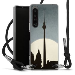 Carry Case Transparent Fabric black/silver