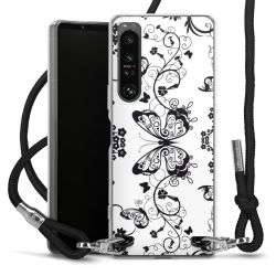 Carry Case Transparent Fabric black/silver