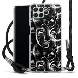 Carry Case Transparent Fabric black/silver