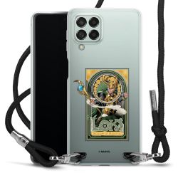 New Carry Case Transparent Stoff schwarz/silber