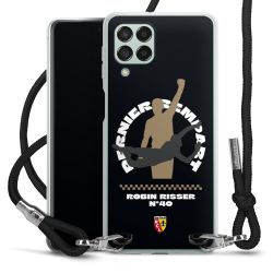 New Carry Case Transparent Stoff schwarz/silber