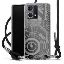 Carry Case Transparent Fabric black/silver