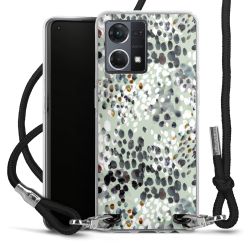 New Carry Case Transparent Stoff schwarz/silber