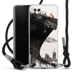 Carry Case Transparent Fabric black/silver