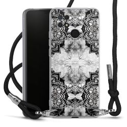 Carry Case Transparent Fabric black/silver