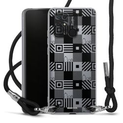 New Carry Case Transparent Stoff schwarz/silber