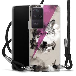 Carry Case Transparent Fabric black/silver