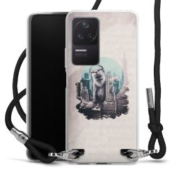 Carry Case Transparent Fabric black/silver