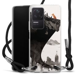 Carry Case Transparent Fabric black/silver