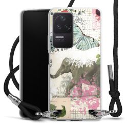 Carry Case Transparent Fabric black/silver