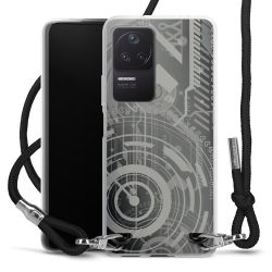 Carry Case Transparent Fabric black/silver