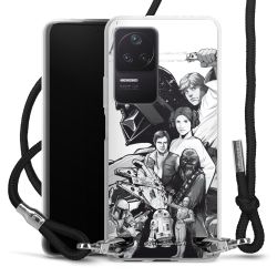 Carry Case Transparent Fabric black/silver