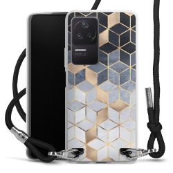 Carry Case Transparent Fabric black/silver