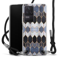 Carry Case Transparent Fabric black/silver