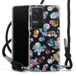 Carry Case Transparent Fabric black/silver