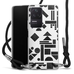 Carry Case Transparent Fabric black/silver