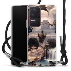 Carry Case Transparent Fabric black/silver