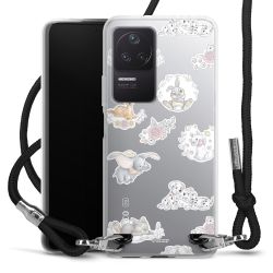 New Carry Case Transparent Stoff schwarz/silber