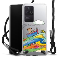 New Carry Case Transparent Stoff schwarz/silber