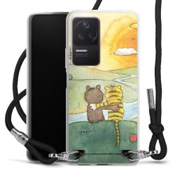 New Carry Case Transparent Stoff schwarz/silber