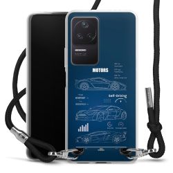 New Carry Case Transparent Stoff schwarz/silber