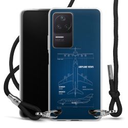 New Carry Case Transparent Stoff schwarz/silber