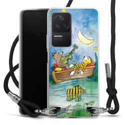 New Carry Case Transparent Stoff schwarz/silber