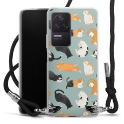 New Carry Case Transparent Stoff schwarz/silber