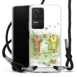 New Carry Case Transparent Stoff schwarz/silber