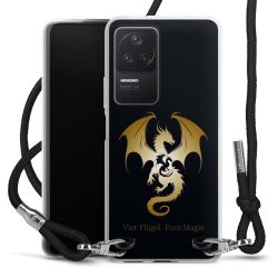 New Carry Case Transparent Stoff schwarz/silber