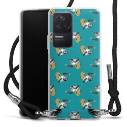 New Carry Case Transparent Stoff schwarz/silber