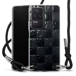 New Carry Case Transparent Stoff schwarz/silber