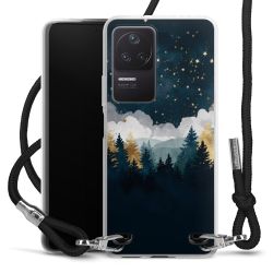 New Carry Case Transparent Stoff schwarz/silber