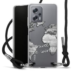 Carry Case Transparent Fabric black/silver