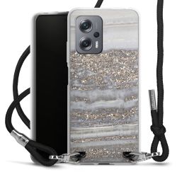 Carry Case Transparent Fabric black/silver