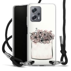 Carry Case Transparent Fabric black/silver