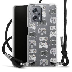 Carry Case Transparent Fabric black/silver