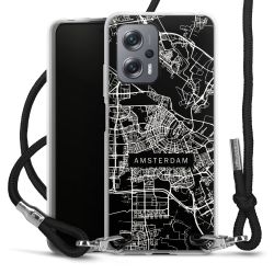 Carry Case Transparent Fabric black/silver