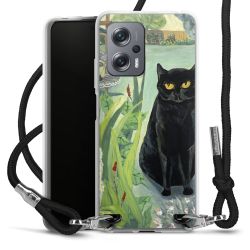 New Carry Case Transparent Stoff schwarz/silber