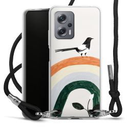 New Carry Case Transparent Stoff schwarz/silber