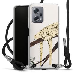 New Carry Case Transparent Stoff schwarz/silber