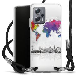 Carry Case Transparent Fabric black/silver