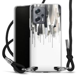 Carry Case Transparent Fabric black/silver