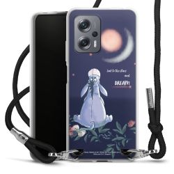 New Carry Case Transparent Stoff schwarz/silber